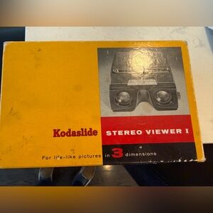 Vtg 1950 Kodak 3D Kodaslide I 1 Stereo Viewer Realist Format Slides BOX